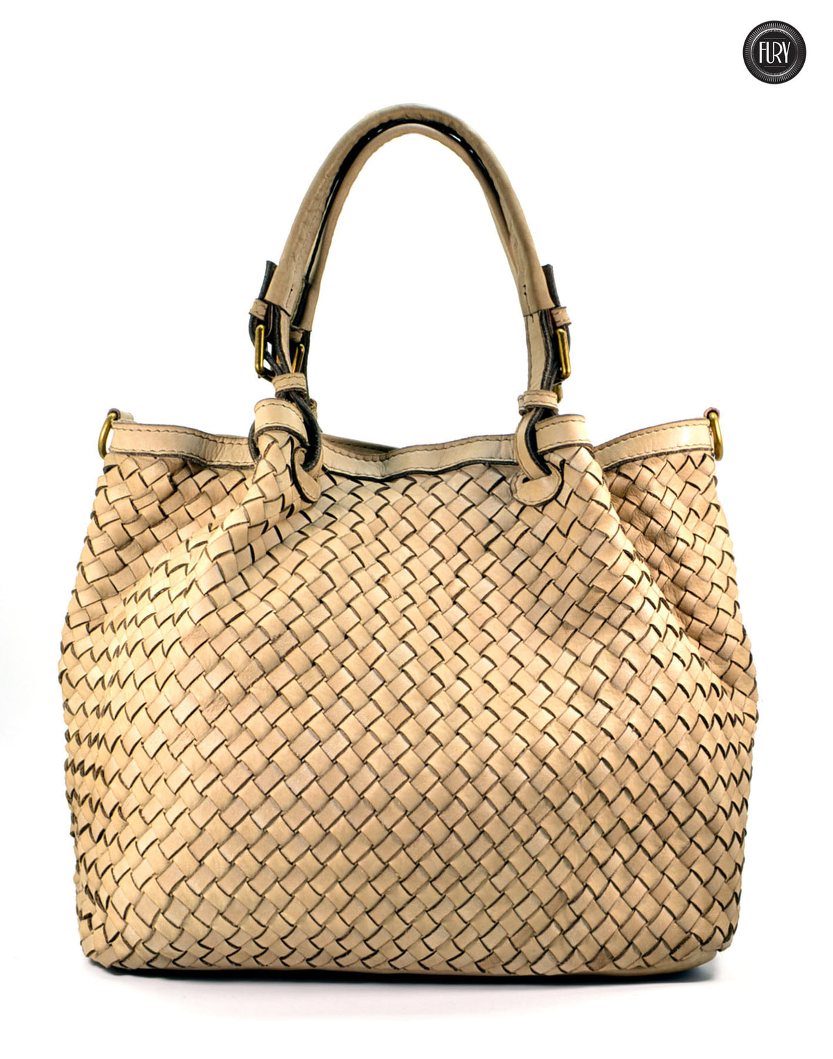 Borsa Caterina Lume in pelle intrecciata