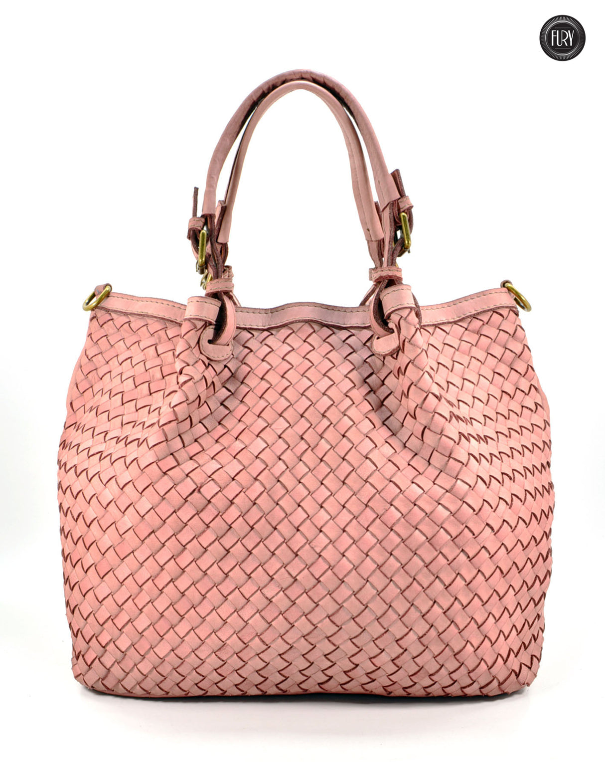 Borsa Caterina Lume in pelle intrecciata