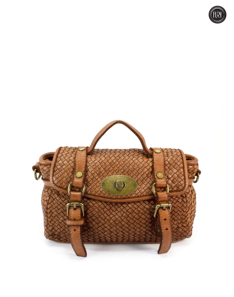 Borsetta Celia in pelle intrecciata