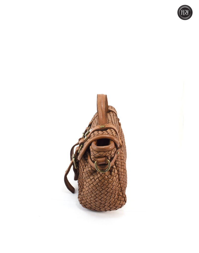 Borsetta Celia in pelle intrecciata