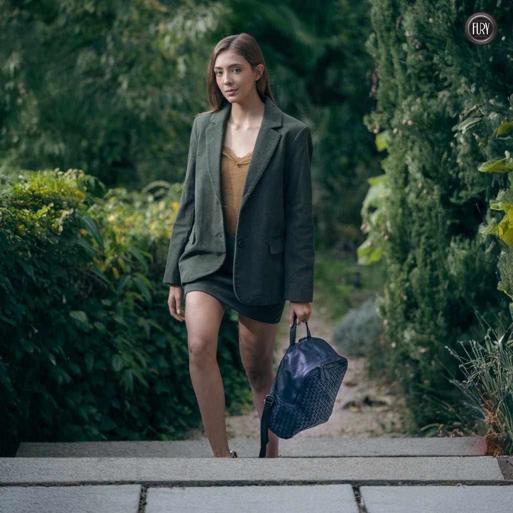 Zaino Arco in pelle intrecciata