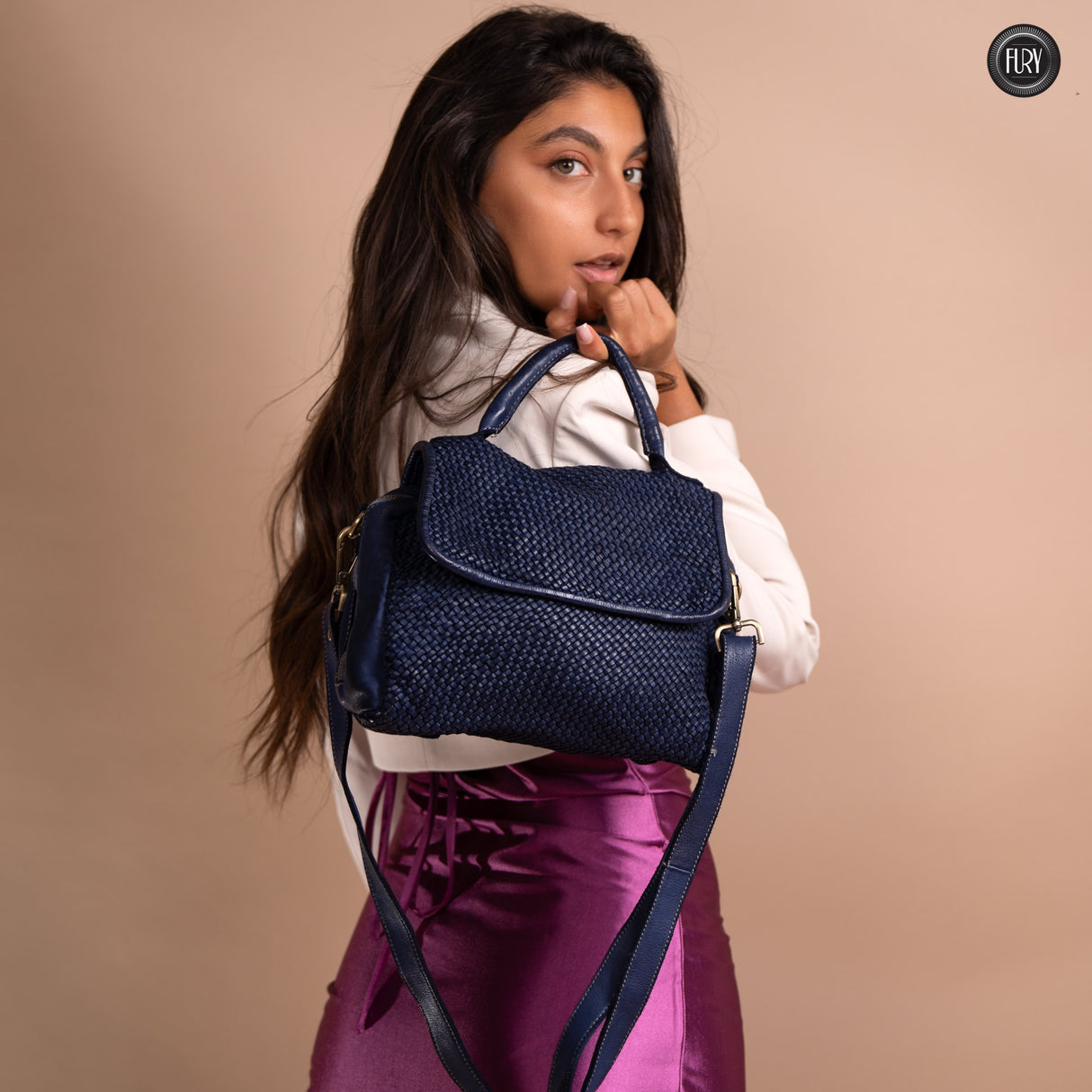 Borsa Siena in pelle intrecciata - Preordine