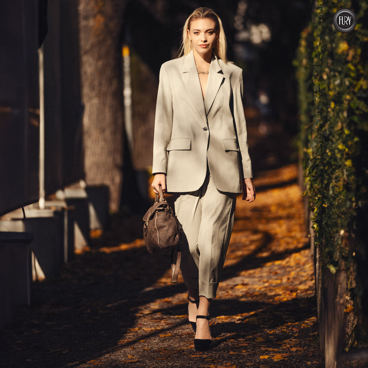 Borsa Camilla in pelle intrecciata