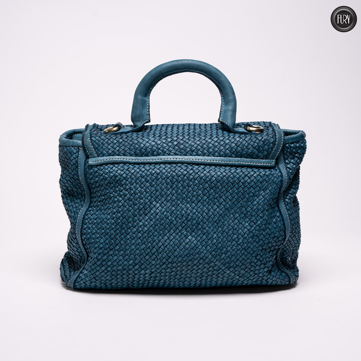 Borsa Camilla in pelle intrecciata