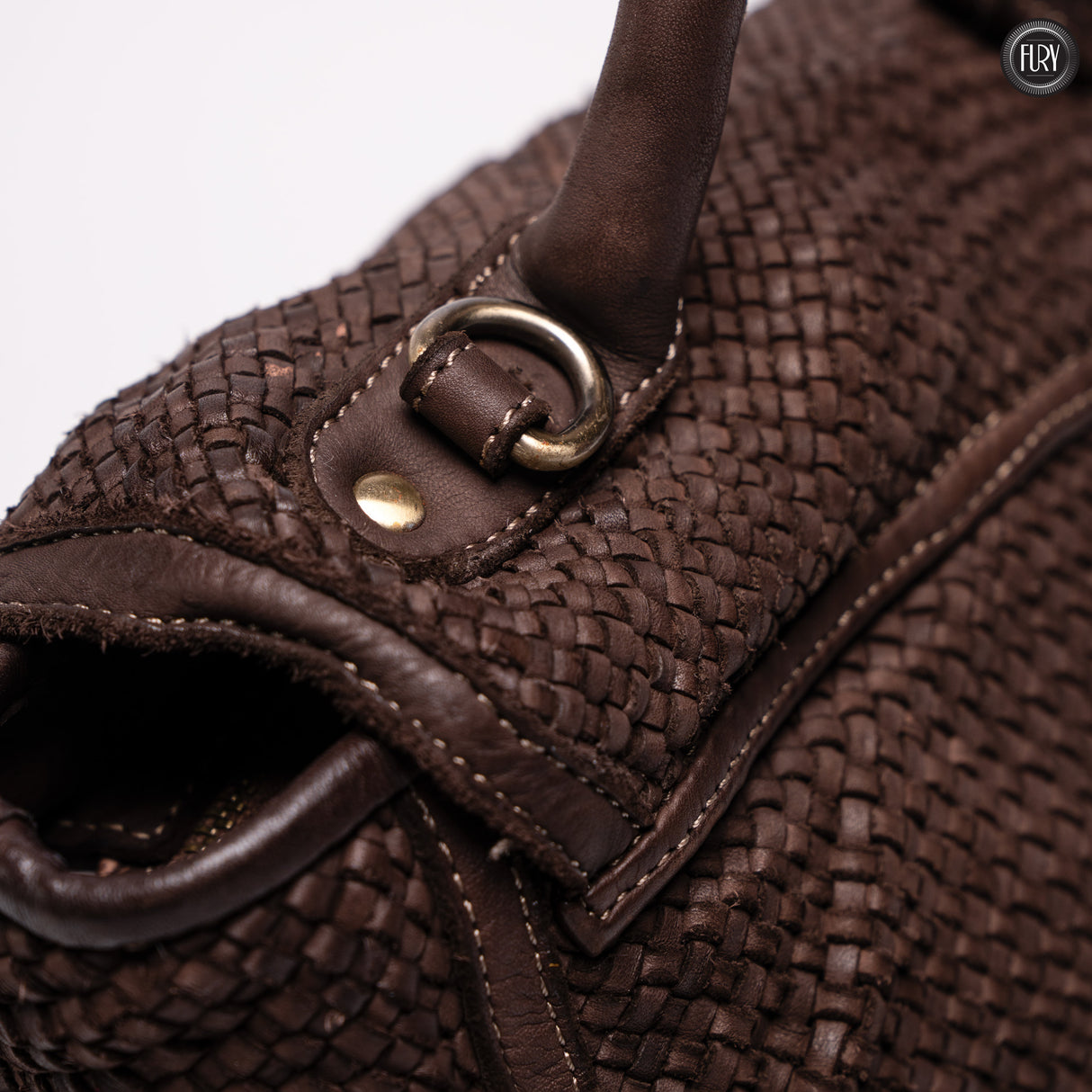 Borsa Camilla in pelle intrecciata