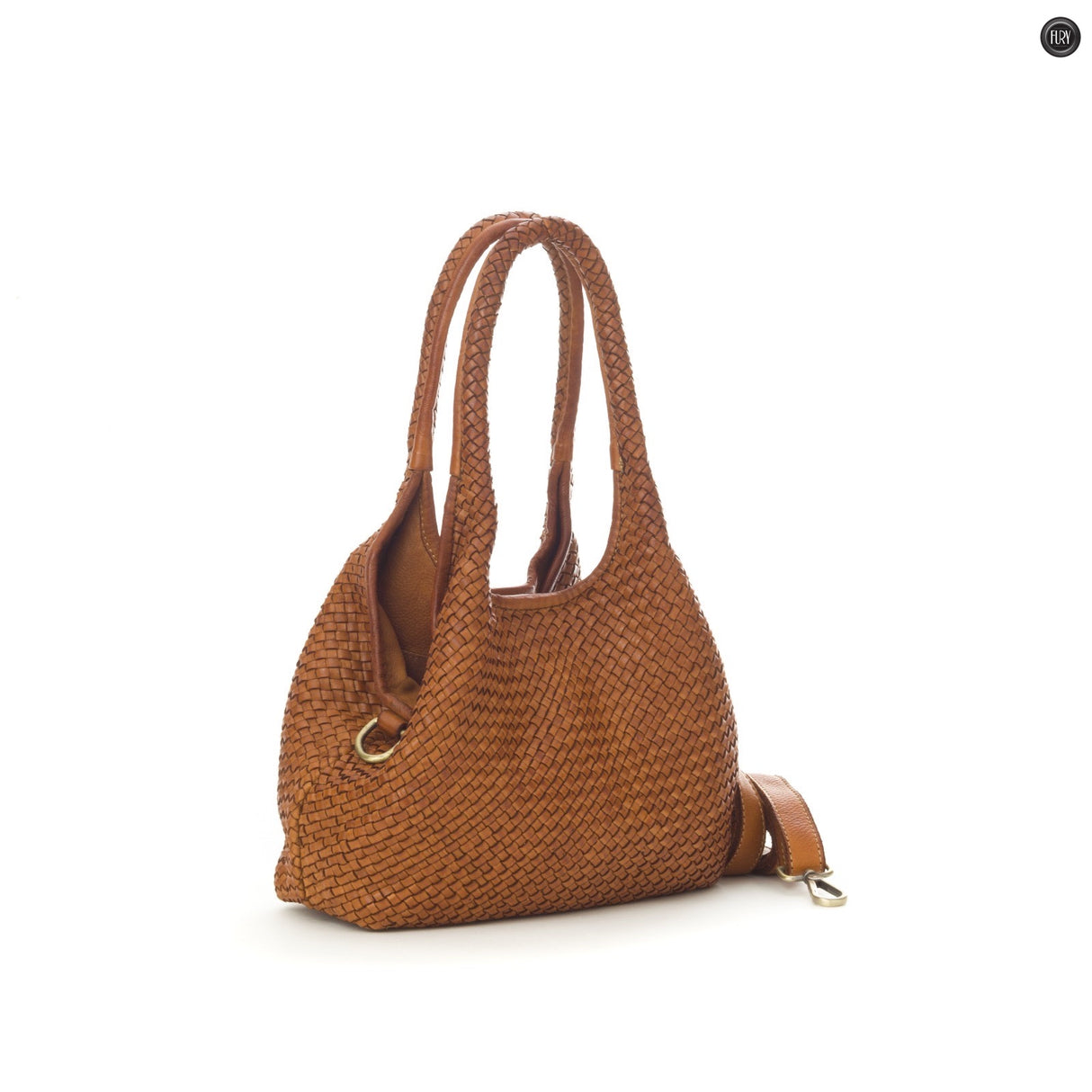 Borsa Nola in pelle intrecciata