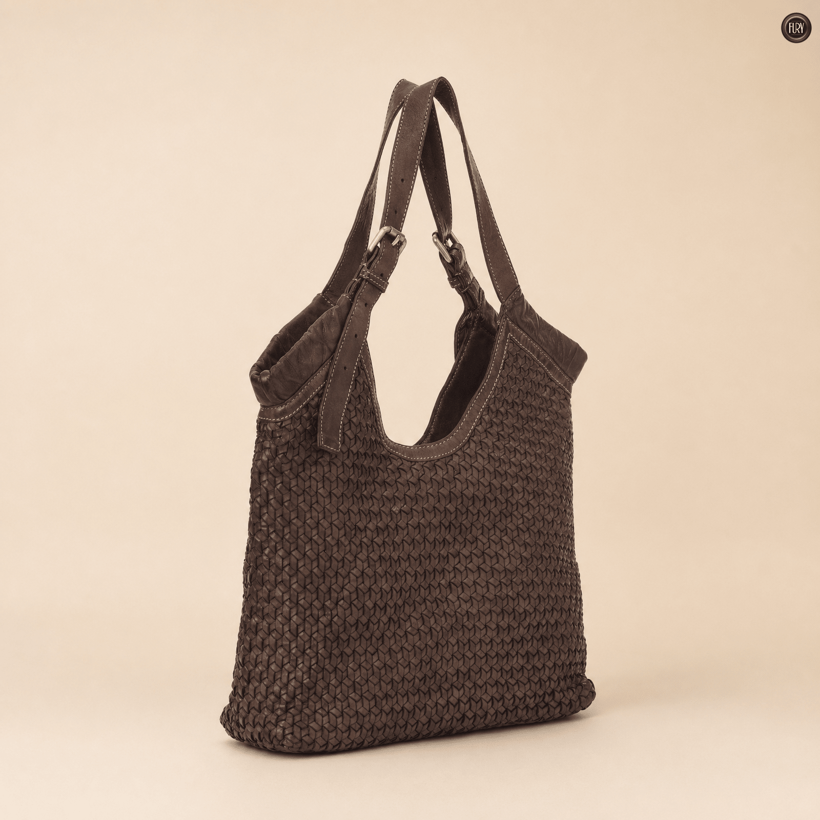Borsa Anita in pelle intrecciata - Fury