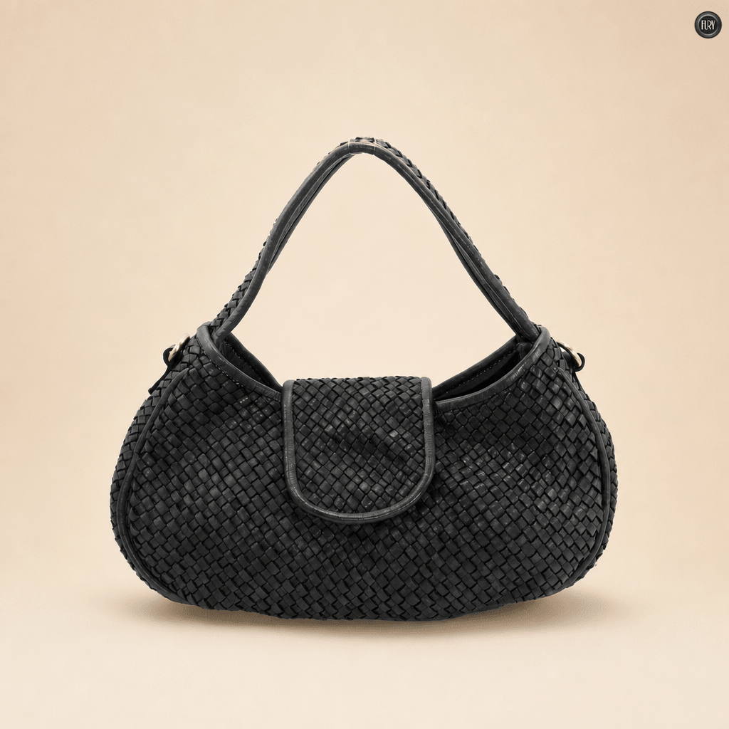 Borsa Clarissa in pelle intrecciata - Fury