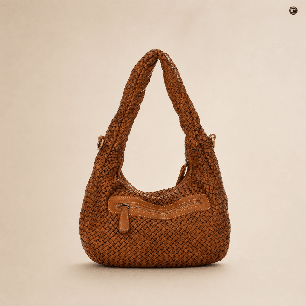 Borsa Elvira in pelle intrecciata - Fury