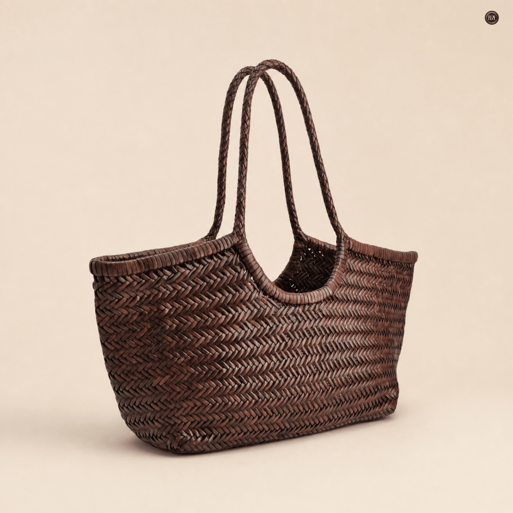 Borsa Gemma in pelle intrecciata - Fury