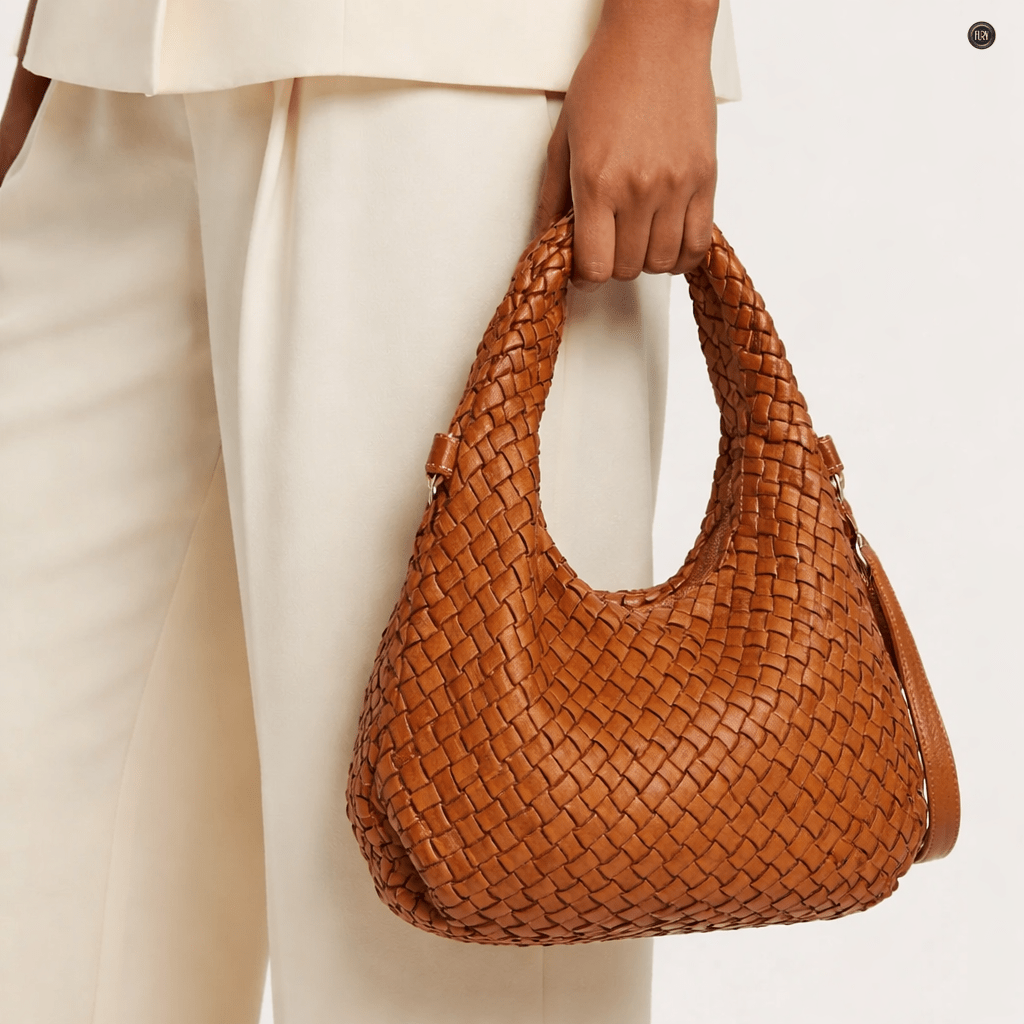 Borsa Livia in pelle intrecciata - Fury
