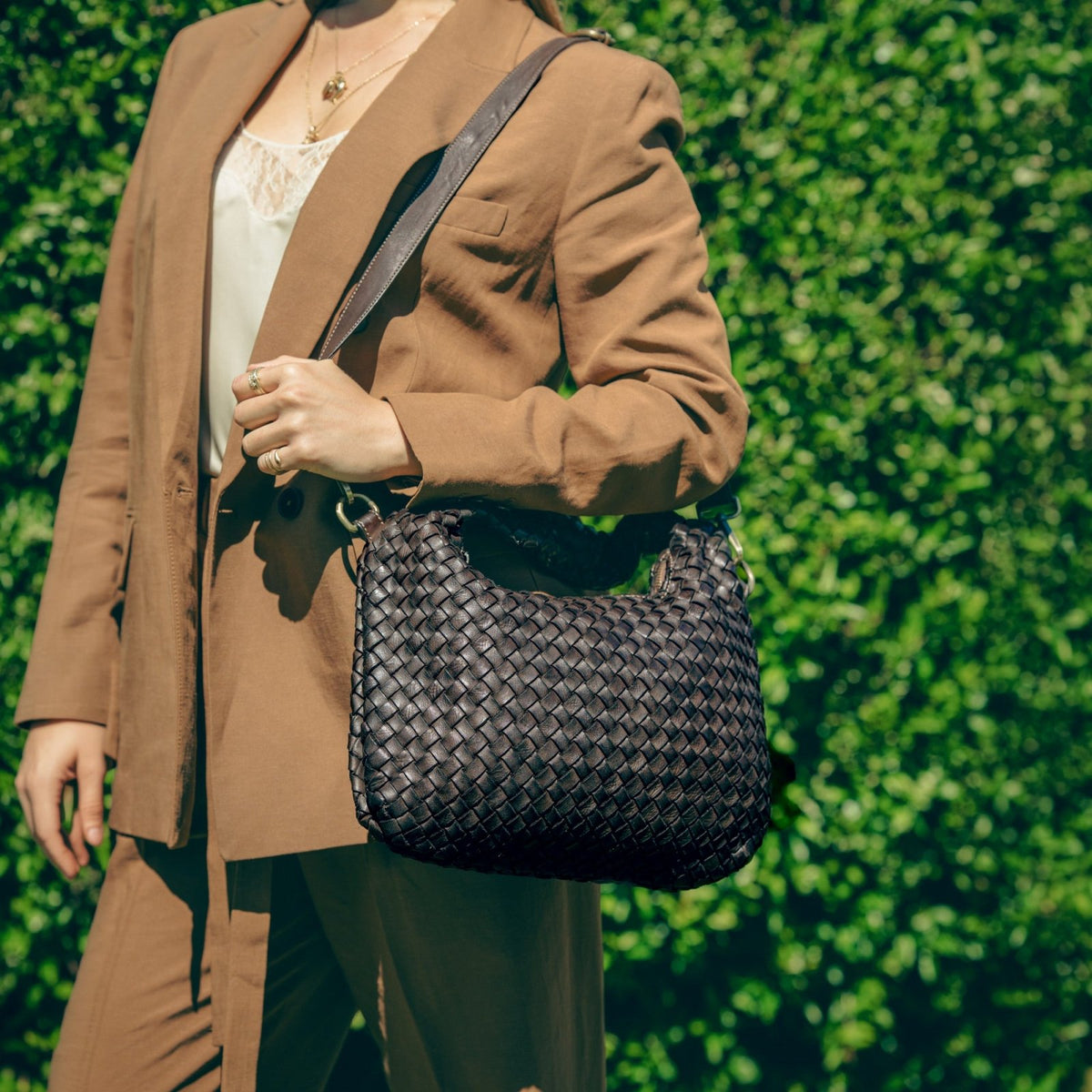 Borsa Livia in pelle intrecciata - Fury