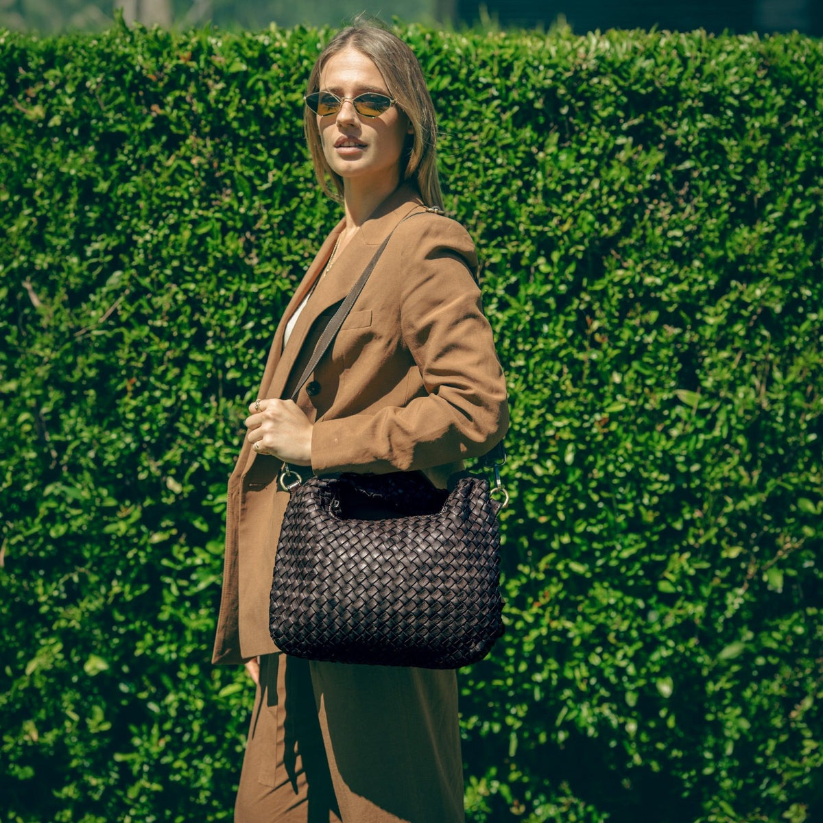Borsa Livia in pelle intrecciata - Fury