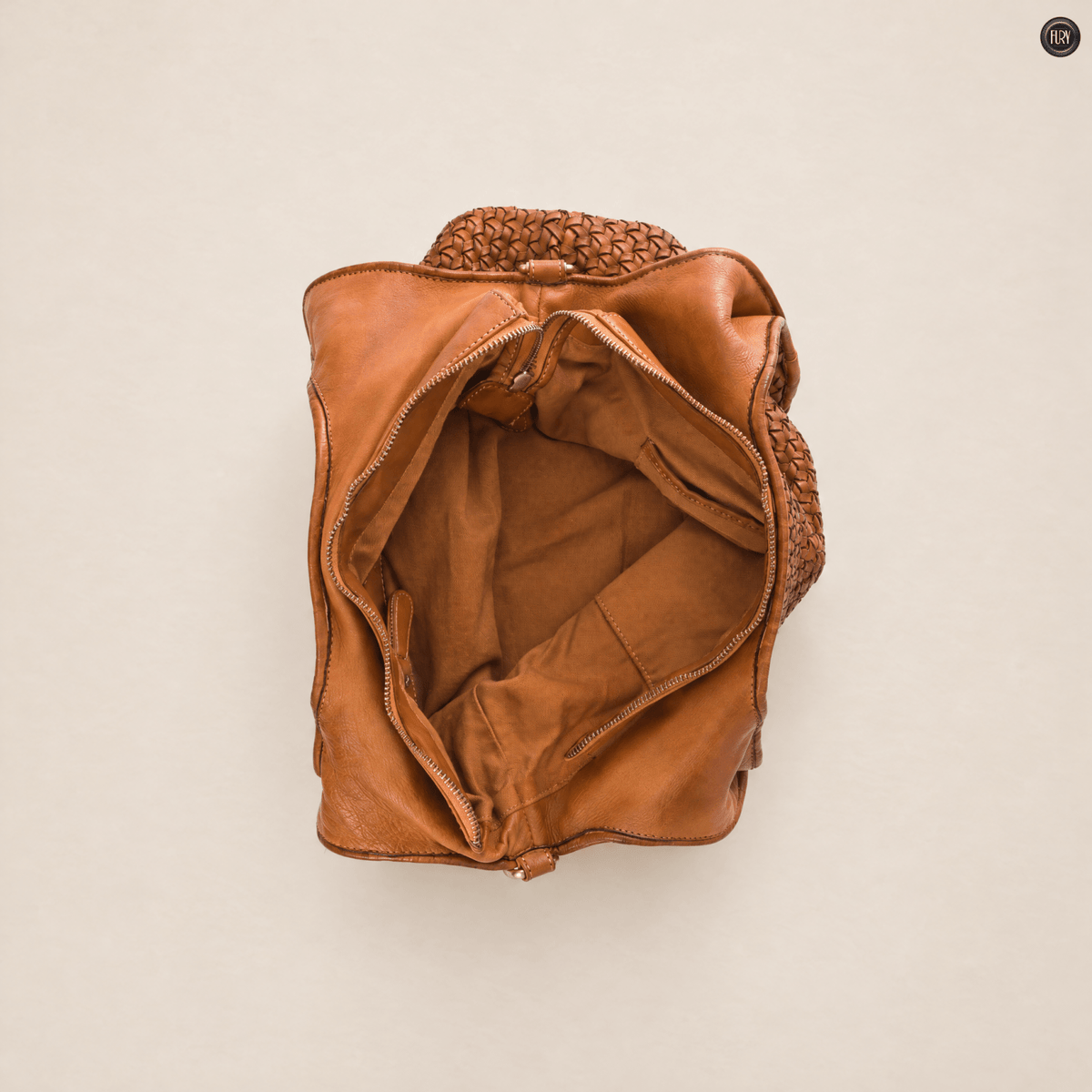Borsa Mirella in pelle intrecciata - Fury