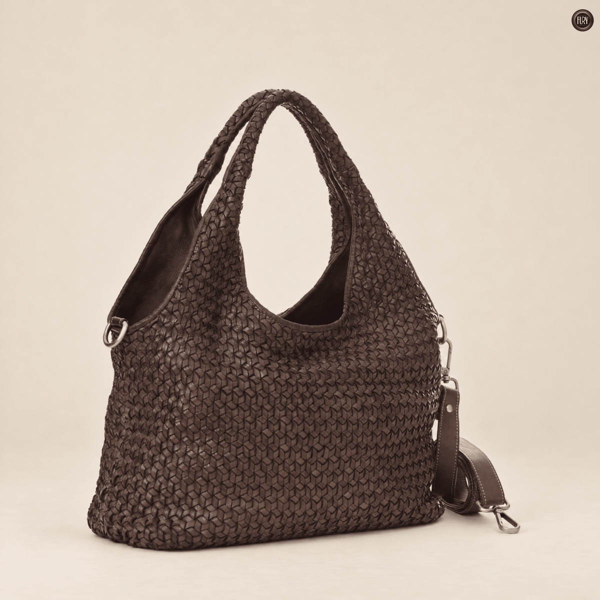 Borsa Mirella in pelle intrecciata - Fury