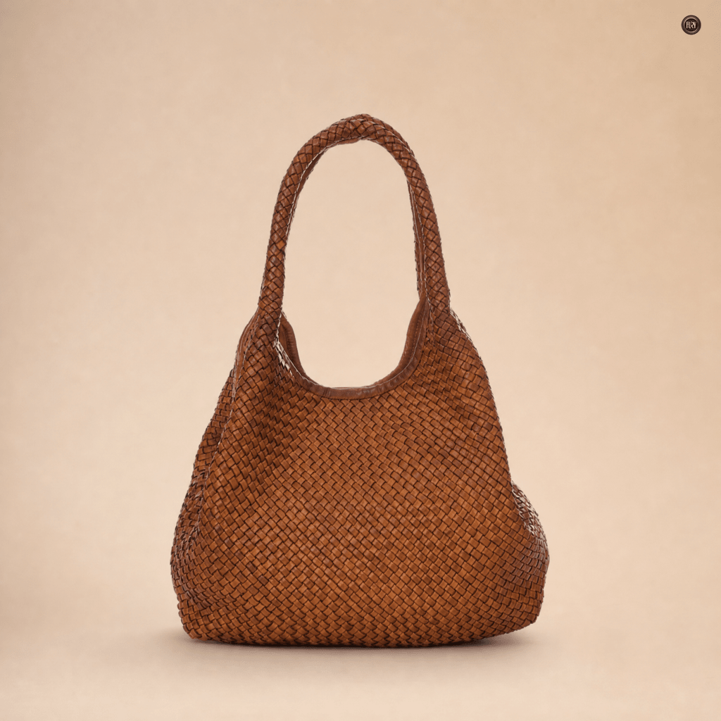 Borsa Nola Maxi in pelle intrecciata - Fury