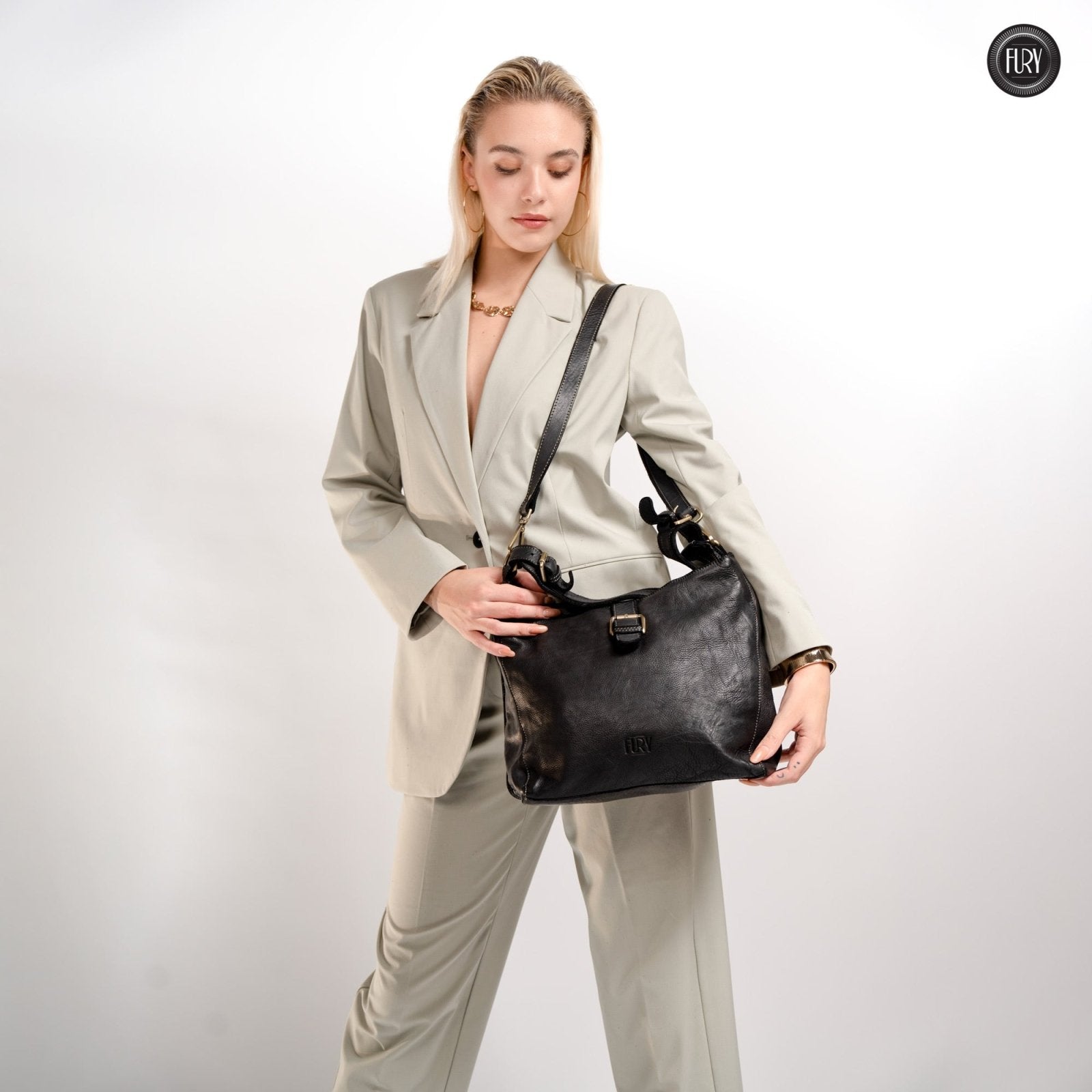 Borsa Sandy in pelle - Fury
