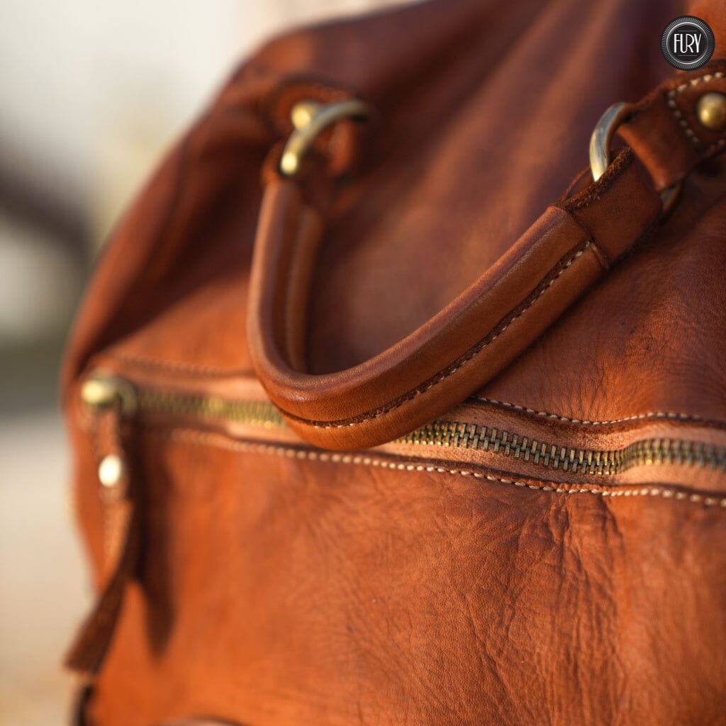 Zainetto multitasche in pelle intrecciata Fury