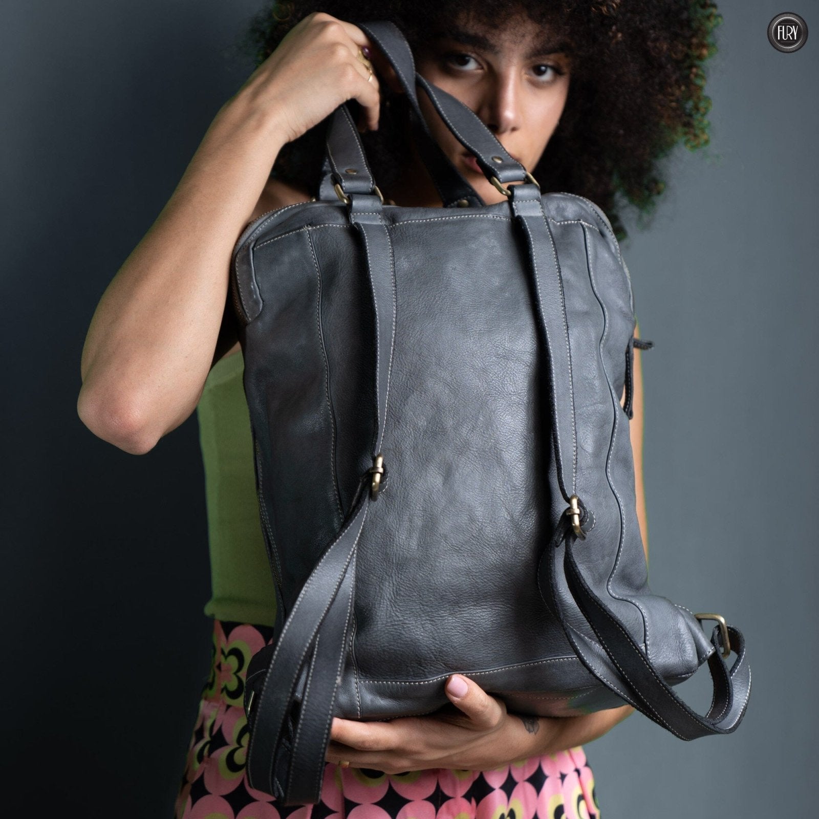 Zaino Daily unisex in pelle - Fury