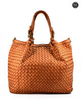 Borsa Caterina Lume in pelle intrecciata