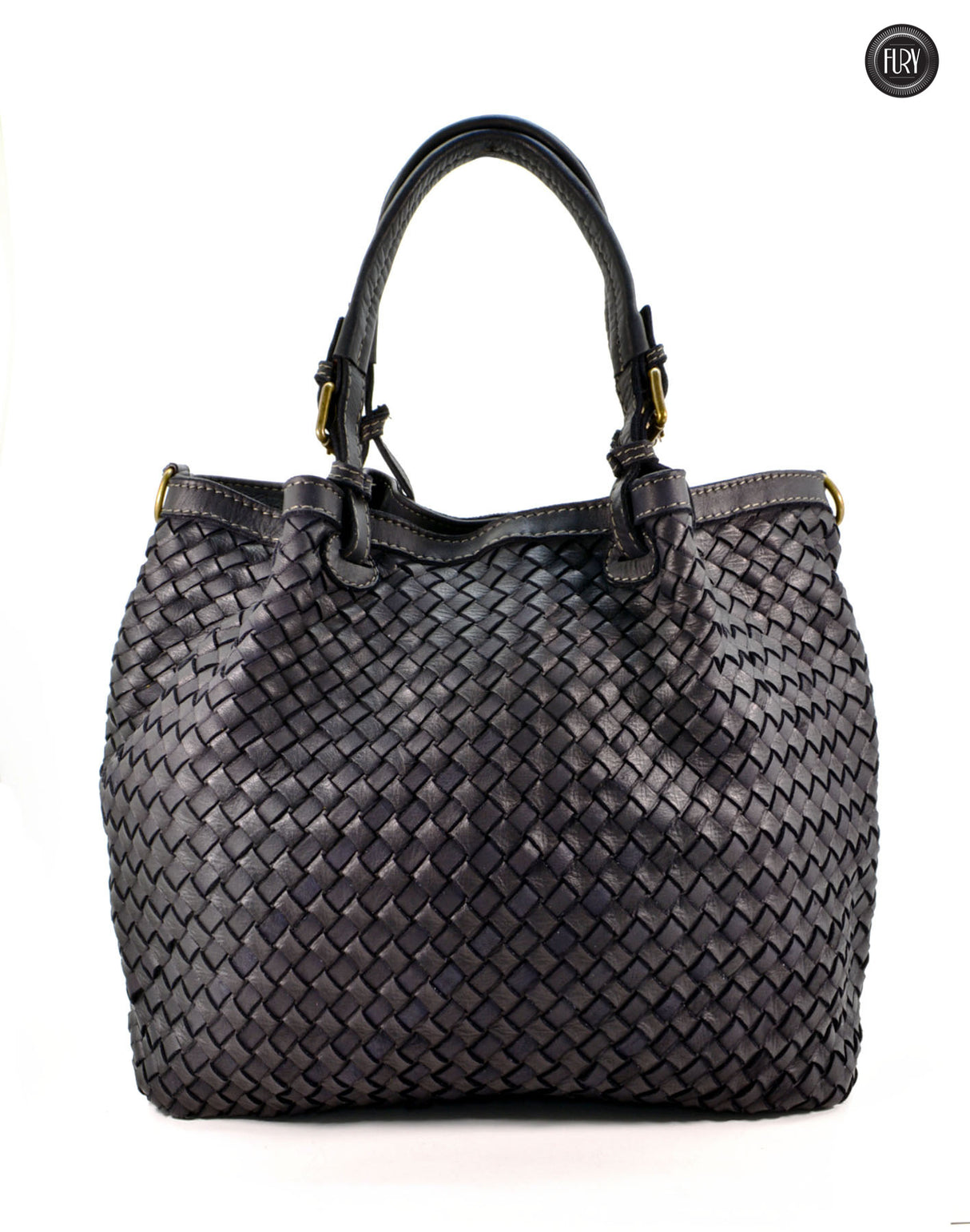 Borsa Caterina Lume in pelle intrecciata