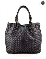 Borsa Caterina Lume in pelle intrecciata