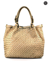 Borsa Caterina Lume in pelle intrecciata