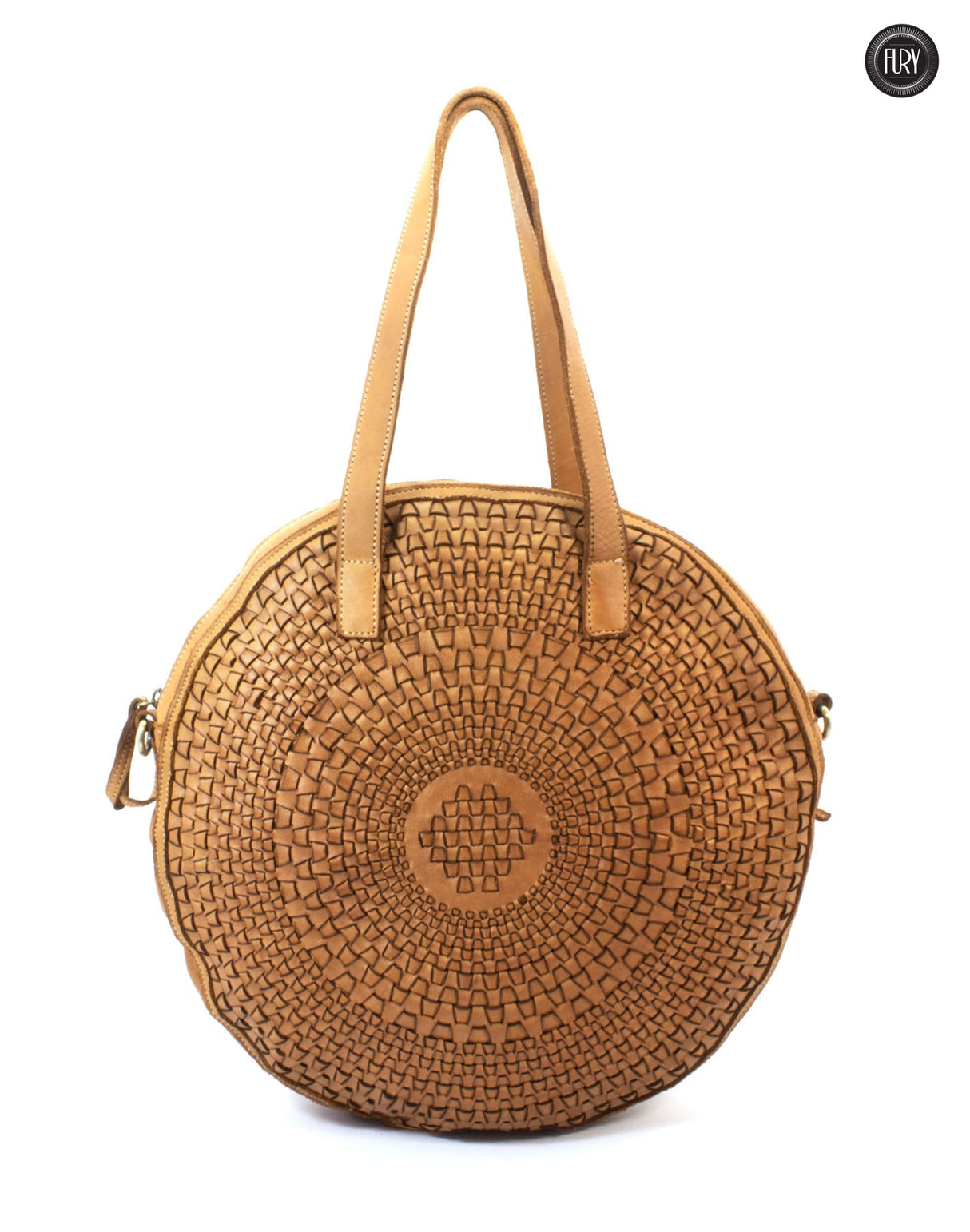 Borsa Aurora in pelle intrecciata