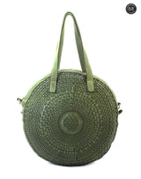 Borsa Aurora in pelle intrecciata