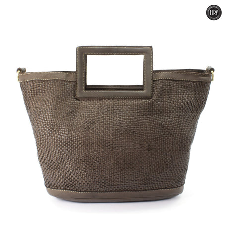 Borsa Aurelia in pelle intrecciata