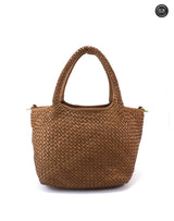 Borsa Alba Maxi in pelle intrecciata