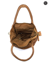 Borsa Alba Maxi in pelle intrecciata