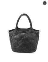 Borsa Alba Maxi in pelle intrecciata