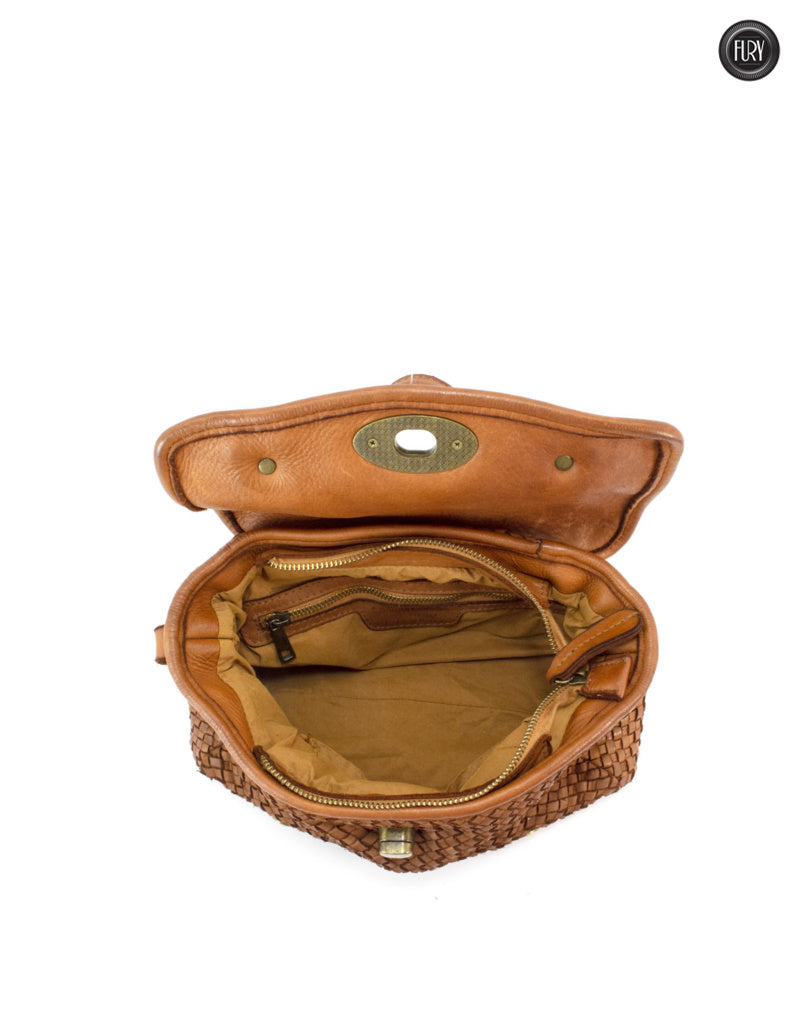 Borsetta Celia in pelle intrecciata