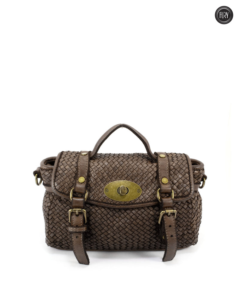 Borsetta Celia in pelle intrecciata