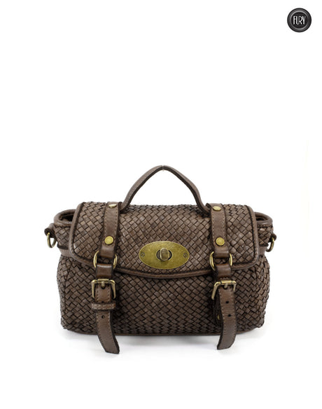 Borsetta Celia in pelle intrecciata