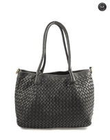 Borsa Caterina Riva in pelle intrecciata