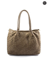 Borsa Caterina Riva in pelle intrecciata