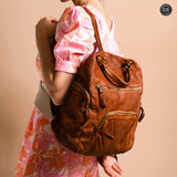 Zainetto Volterra in pelle intrecciata - Preordine