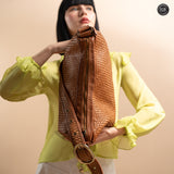 Borsa Iris Maxi in pelle intrecciata