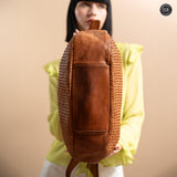 Borsa Iris Maxi in pelle intrecciata