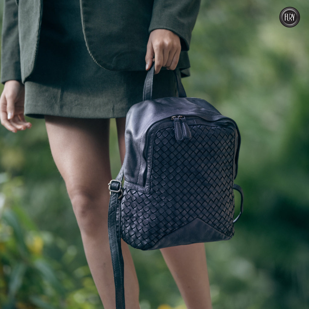 Zaino Arco in pelle intrecciata