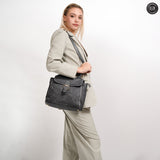 Borsa Camilla in pelle intrecciata