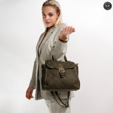 Borsa Camilla in pelle intrecciata