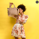 Borsa Tullia in pelle intrecciata