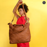 Borsa Tullia in pelle intrecciata