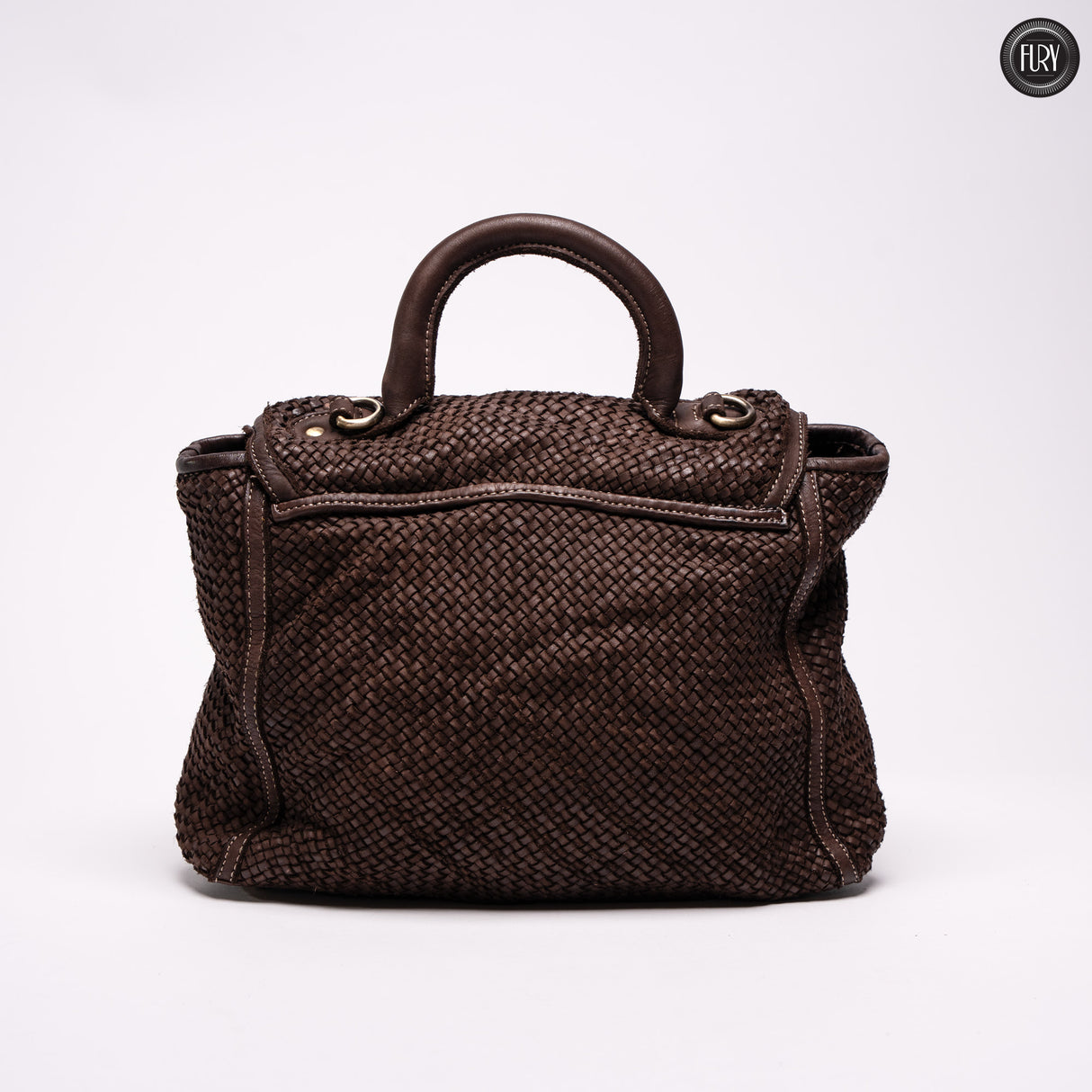 Borsa Camilla in pelle intrecciata