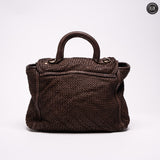 Borsa Camilla in pelle intrecciata