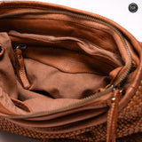 Borsa Camilla in pelle intrecciata