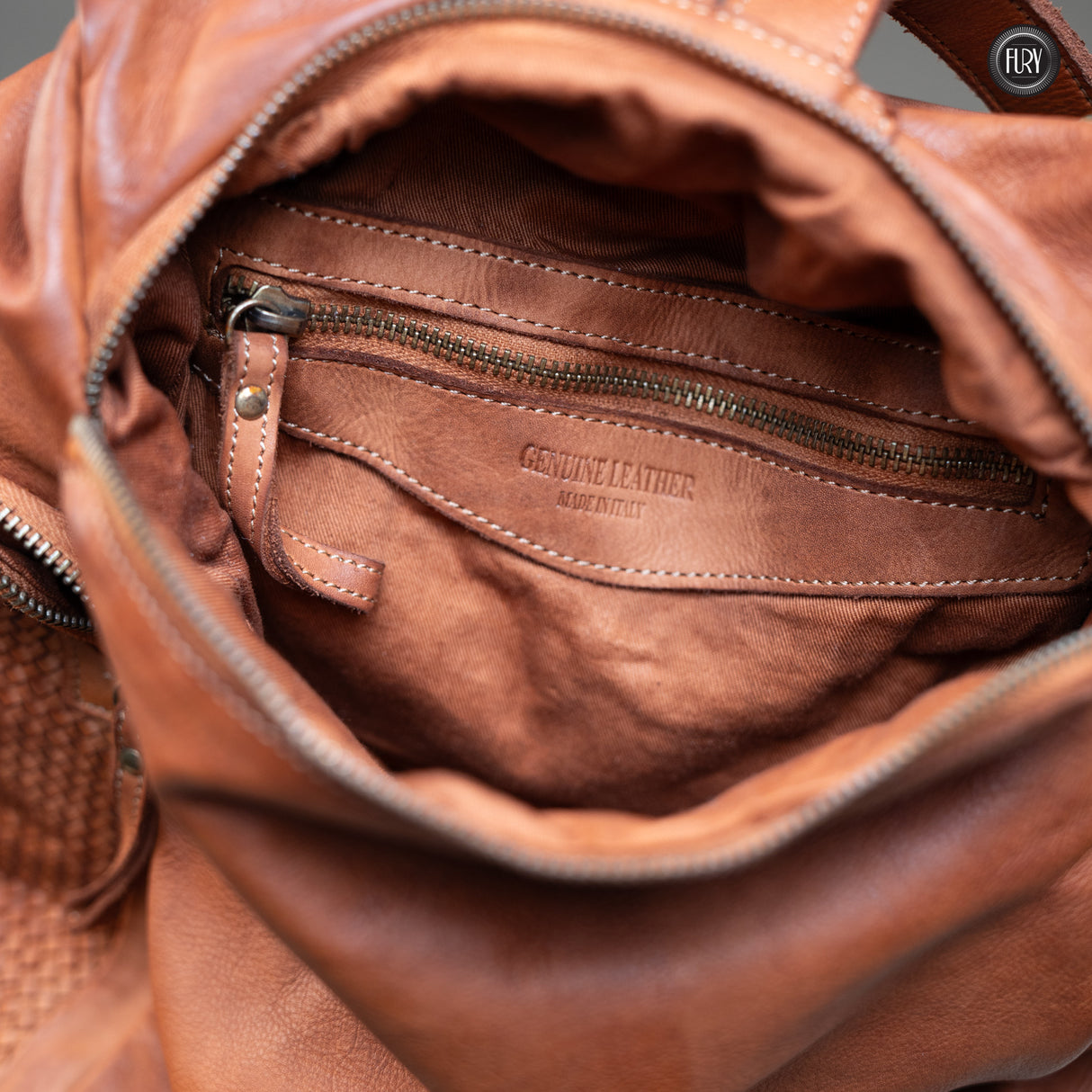 Zainetto Volterra in pelle intrecciata - Preordine